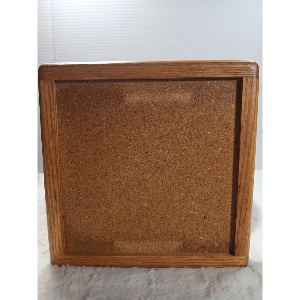 Ceramic Oak Trim The Daniel's Co.  Trivet Earth Color Wheat Hot Plate/ Decor MCM - Picture 10 of 11